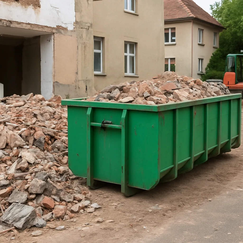 Wynajem kontenera 12m3 w Zielonej Górze przy dużych remontach i rozbiórkach